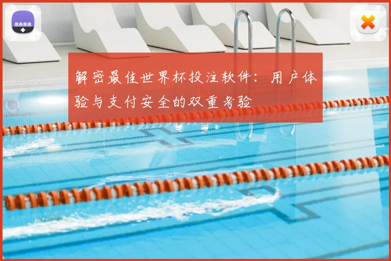 解密最佳世界杯投注软件：用户体验与支付安全的双重考验